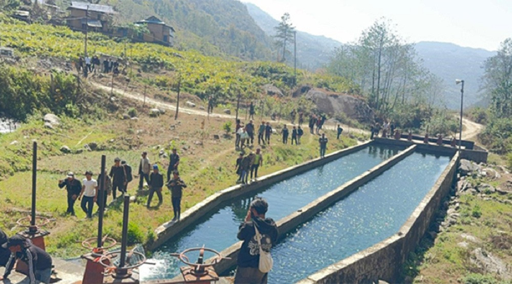 मुआब्जा नपाएपछि जलविद्युत आयोजना बन्द
