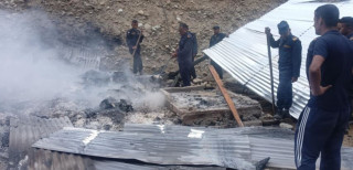 हुम्लाको झापुकुनास्थित पसलमा आगलागी, जलेर सबै नष्ट