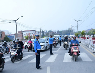 ट्राफिक कारबाहीमा एकैदिन २२ लाख ९६ हजार राजस्व संकलन