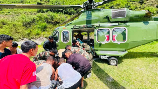 बाढी प्रभावित क्षेत्रबाट १२३ जनाको हवाई उद्धार