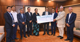 नेपाल टेलिकमद्वारा प्रधानमन्त्री दैवी प्रकोप उद्धार कोषमा १० करोड सहयोग