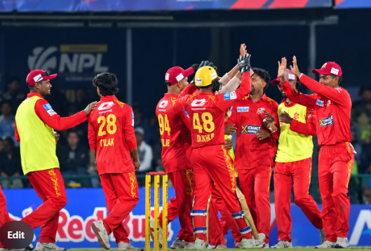 एनपीएलको पहिलो खेलमै लुम्बिनीको शानदार जित, सुदूरपश्चिम ७ विकेटले पराजित